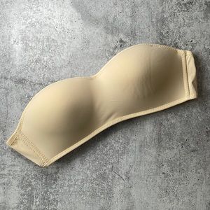 Strapless nude bra